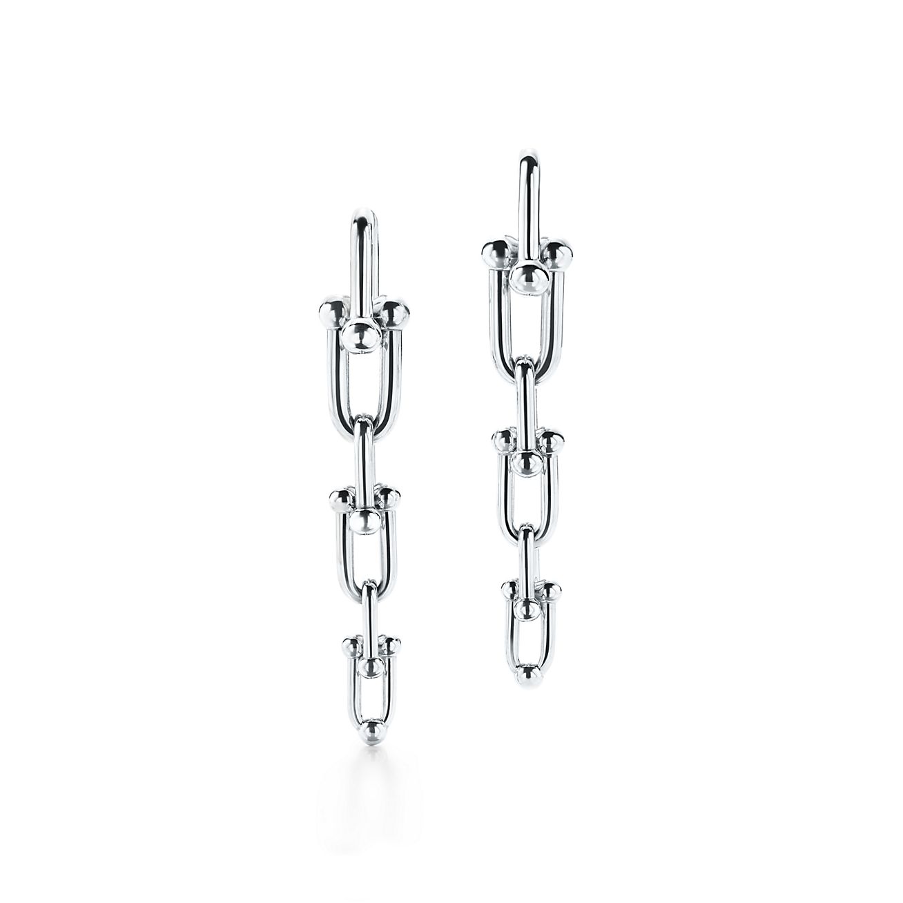 18K Tiffany HardWear Graduated Link Earrings