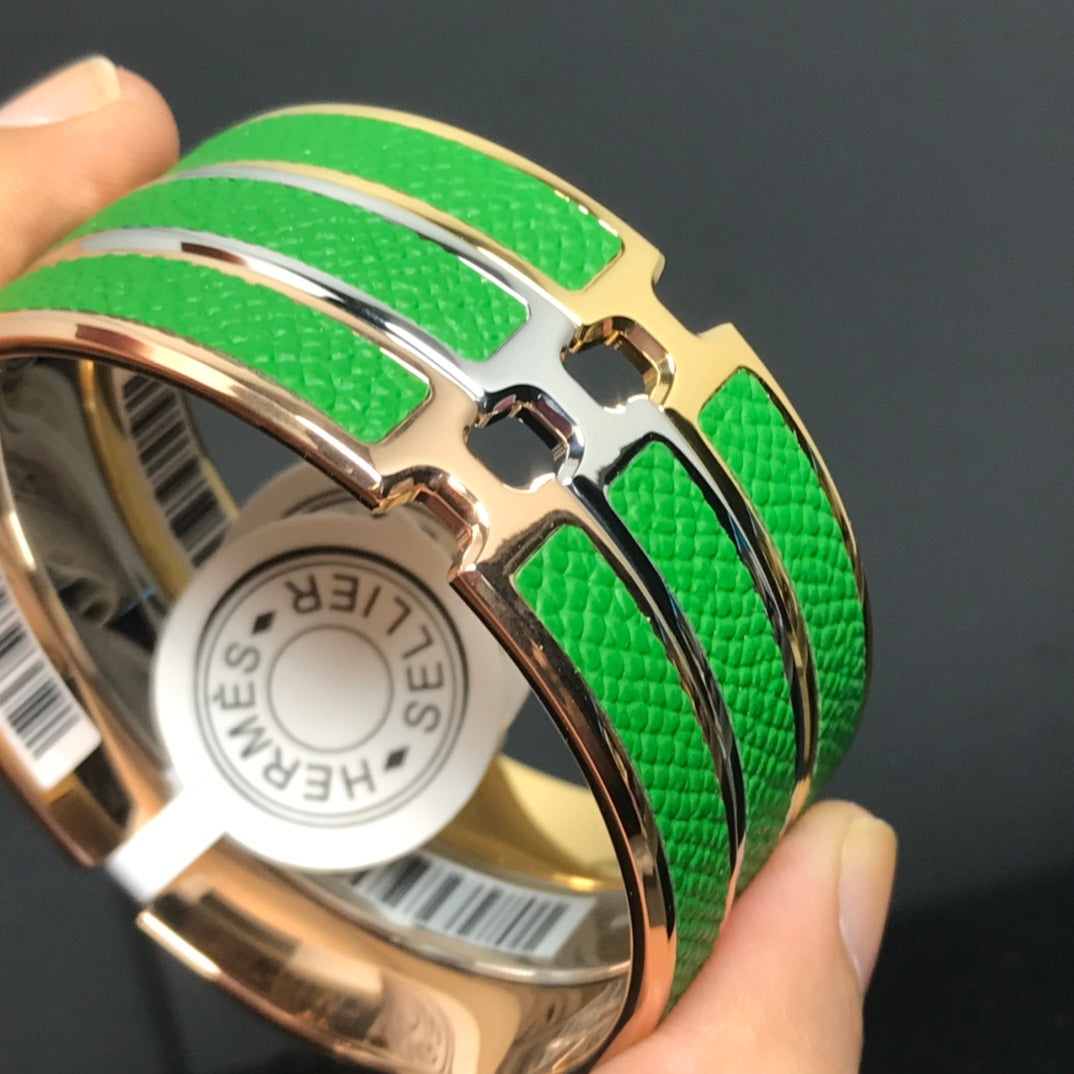 18K Olympe Green Hermes Bracelet