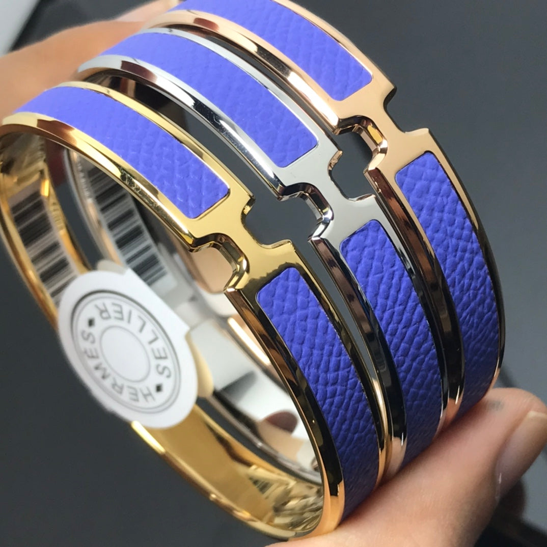 18K Olympe Light Purple Hermes Bracelet